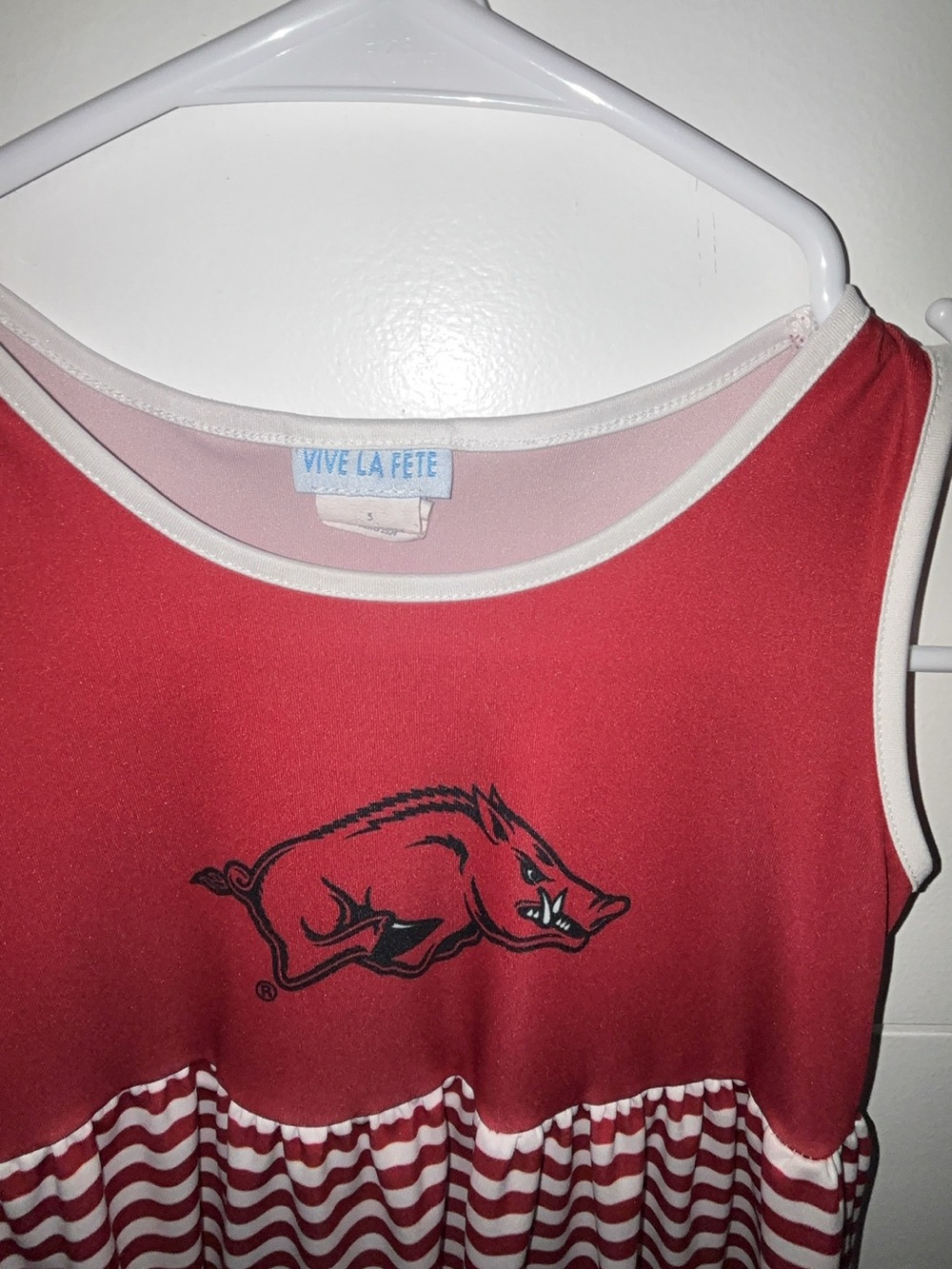Girls Arkansas Razorbacks Dress - Picture 4 of 5